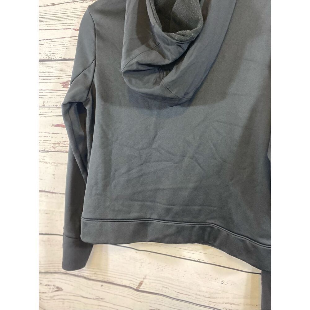 Under Armour Women's Armour Mixed Media ½ Zip Sweatshirt (Black/White) Size Smal - Picture 7 of 9